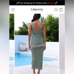 Lily pretty green midi dress. Never used as it was too big on me